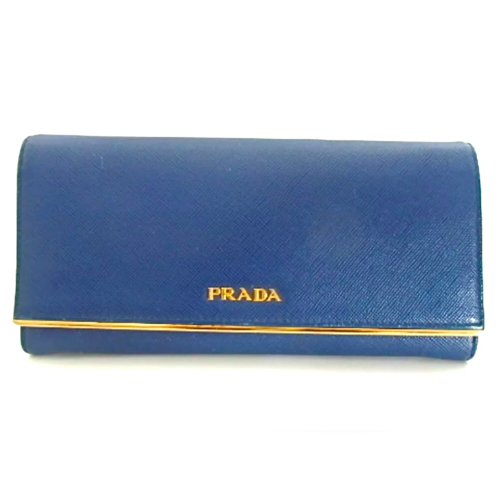 Prada Safiano Leather Blue in mint condition